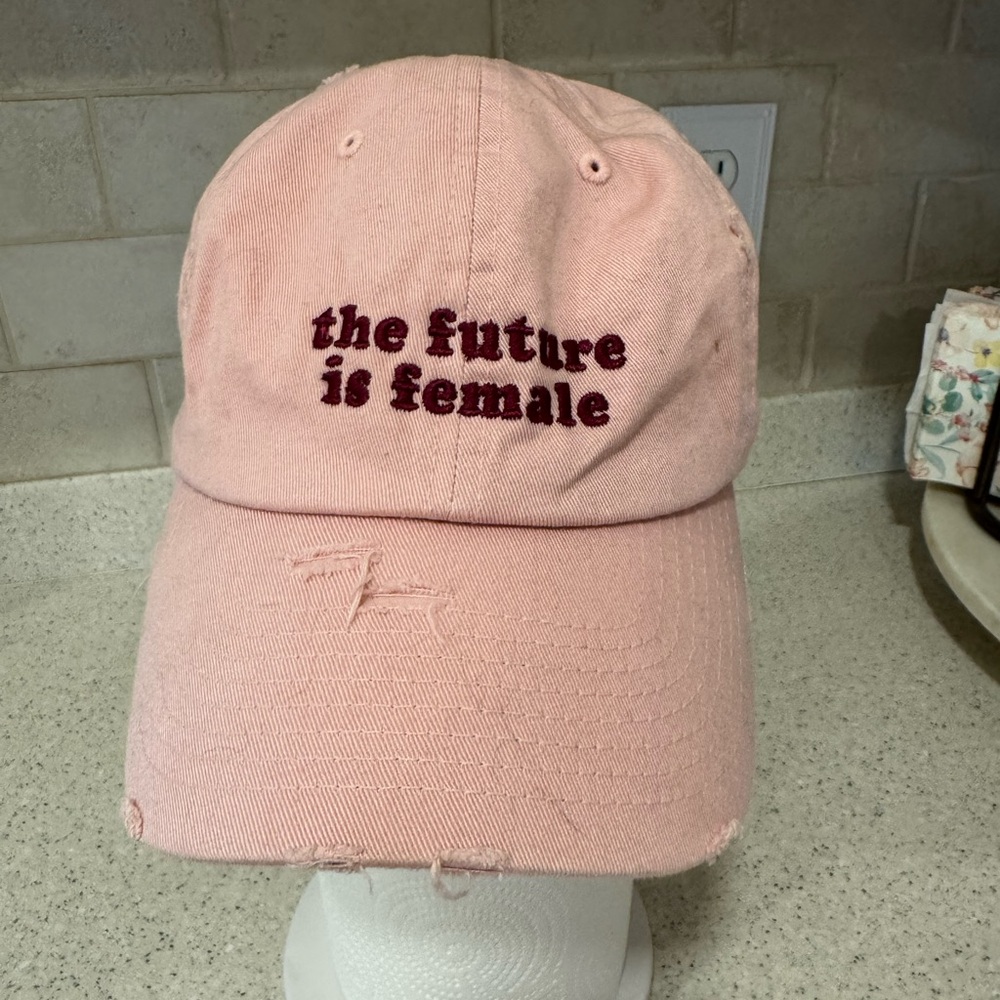 KBETHOS Pink Embroidered Hat The Future is Female